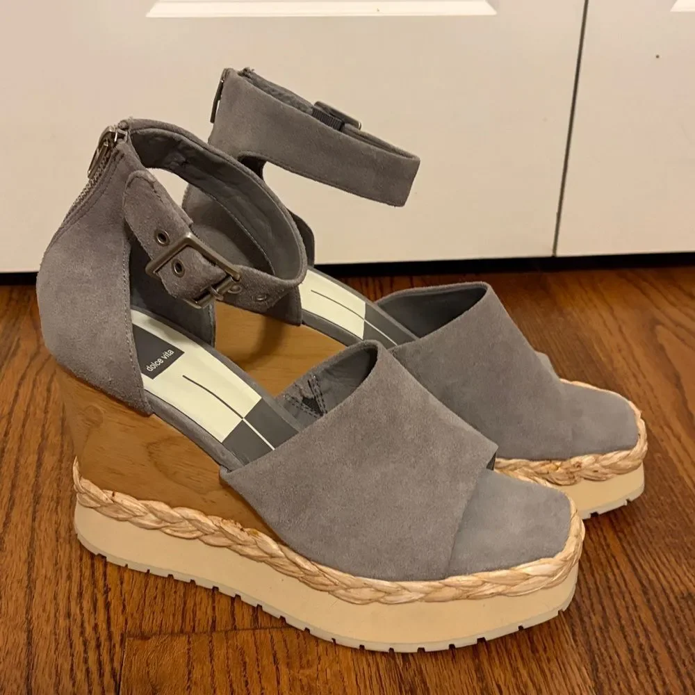 Dolce Vita Parle Ankle Strap Wedge Sandals Size 10 New without Box